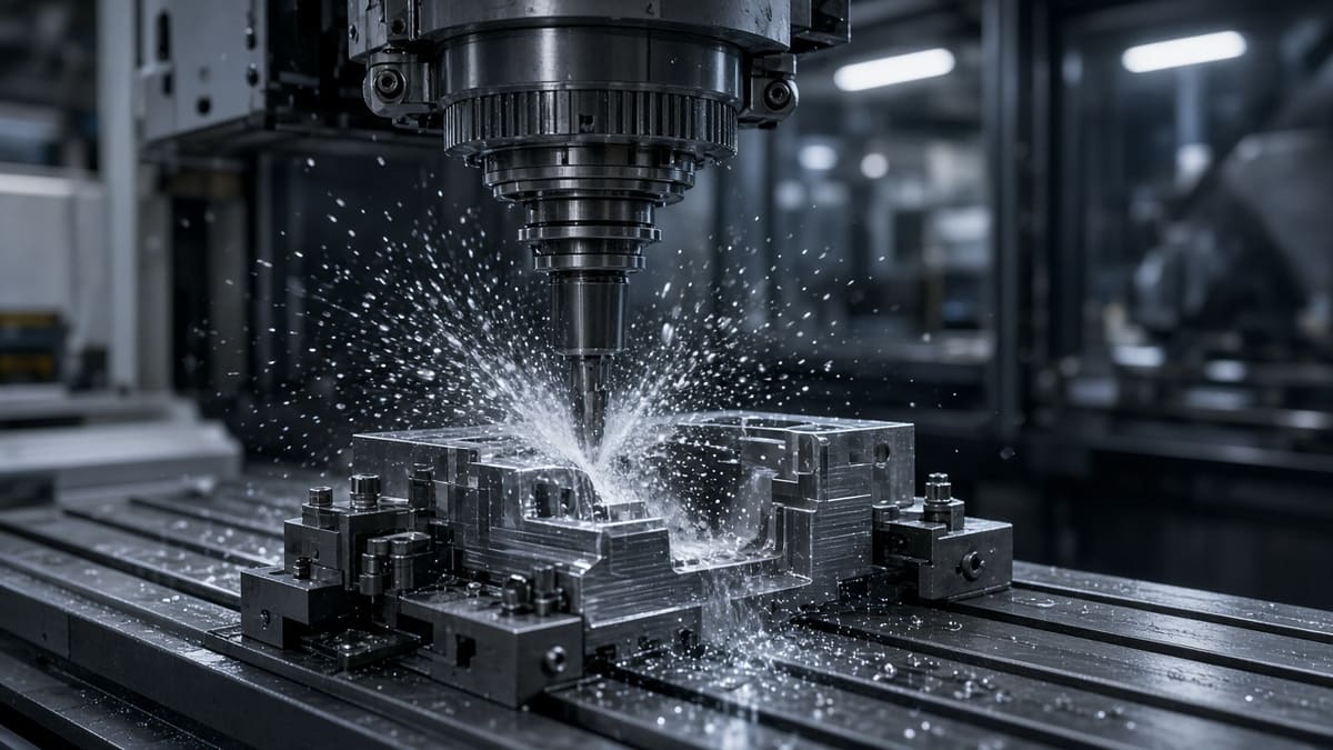 המחשה ויזואלית של יכולות CNC — לא תמונת פרויקט לקוח